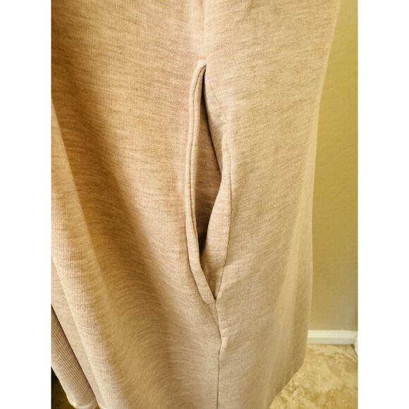 Mono B Long Line Beige Cardigan Back Yoke Sweater Drop Shoulder Pockets Size S - Picture 6 of 10